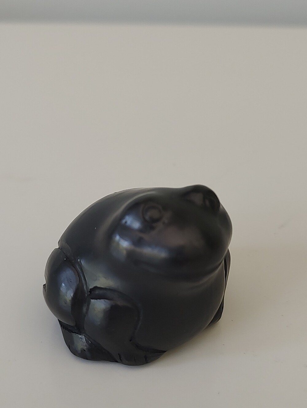 Mexican Oaxaca Barro Negro Black Clay Pottery Frog Folk Art